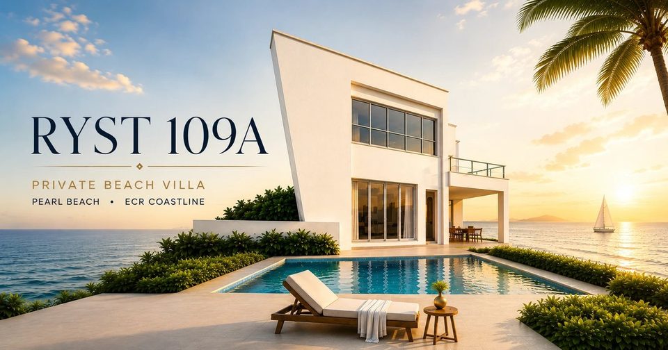 RYST 109A private beach villa with swimming pool on the ECR